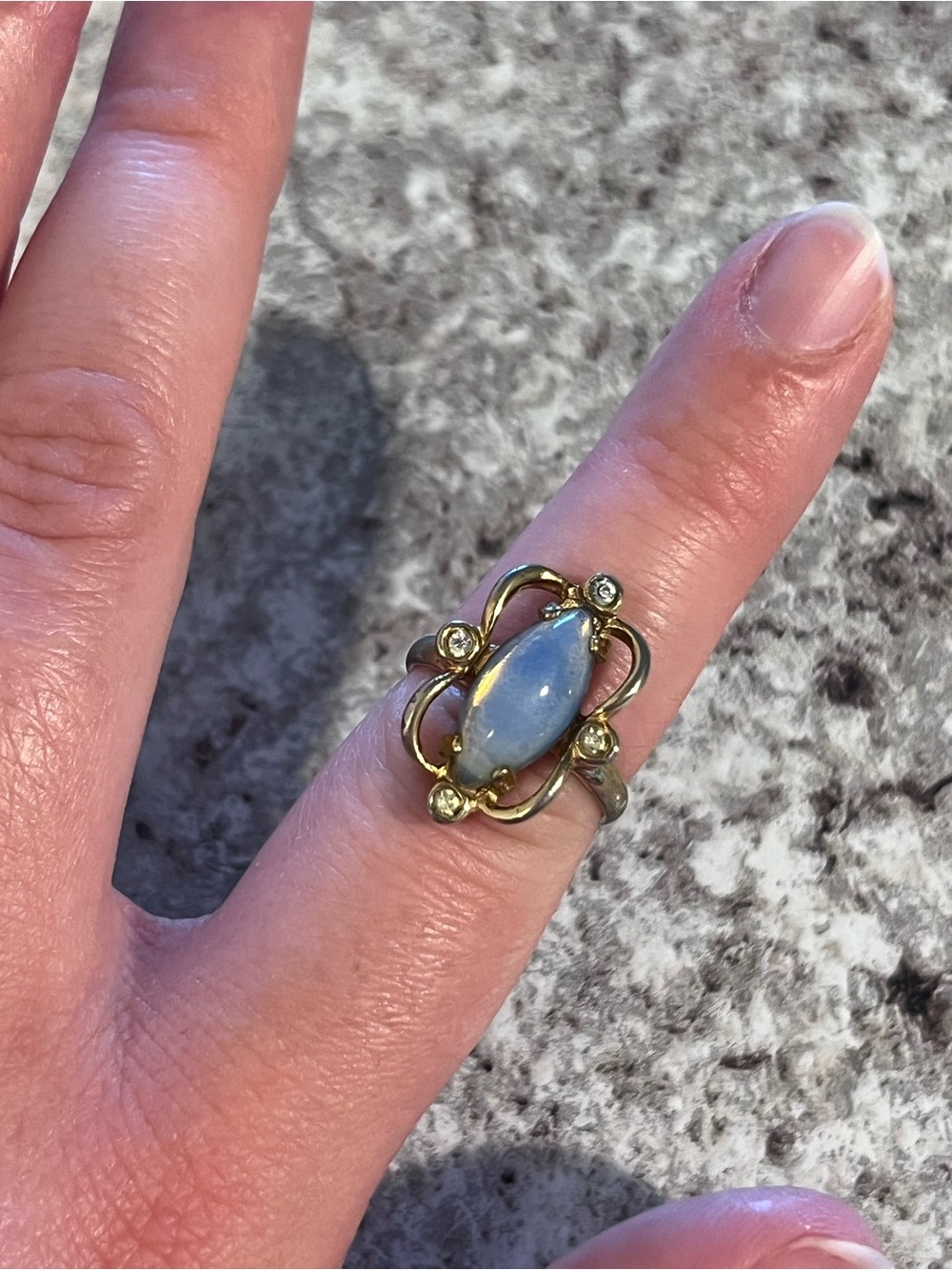 Sarah Coventry Sabrina Fair Blue Ring